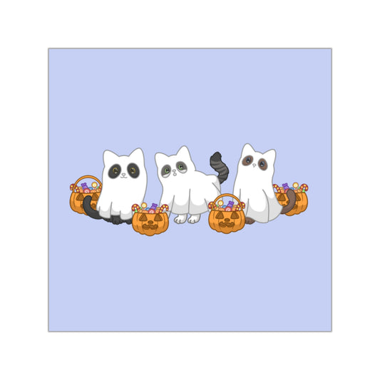 "S-boo-ky Paws" Sticker - Purple