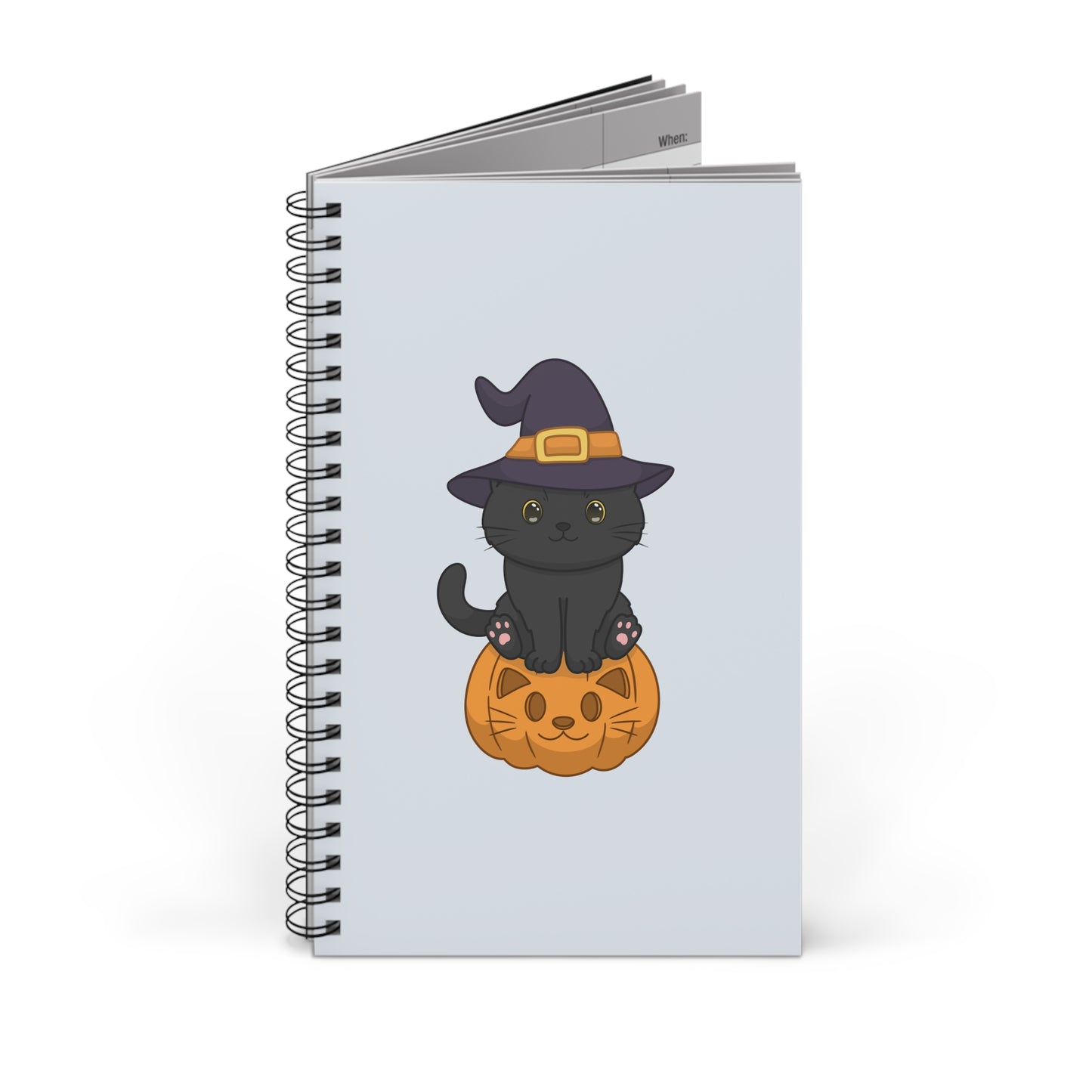 "Purrfectly Spooky Pumpkin" Journal - Blue