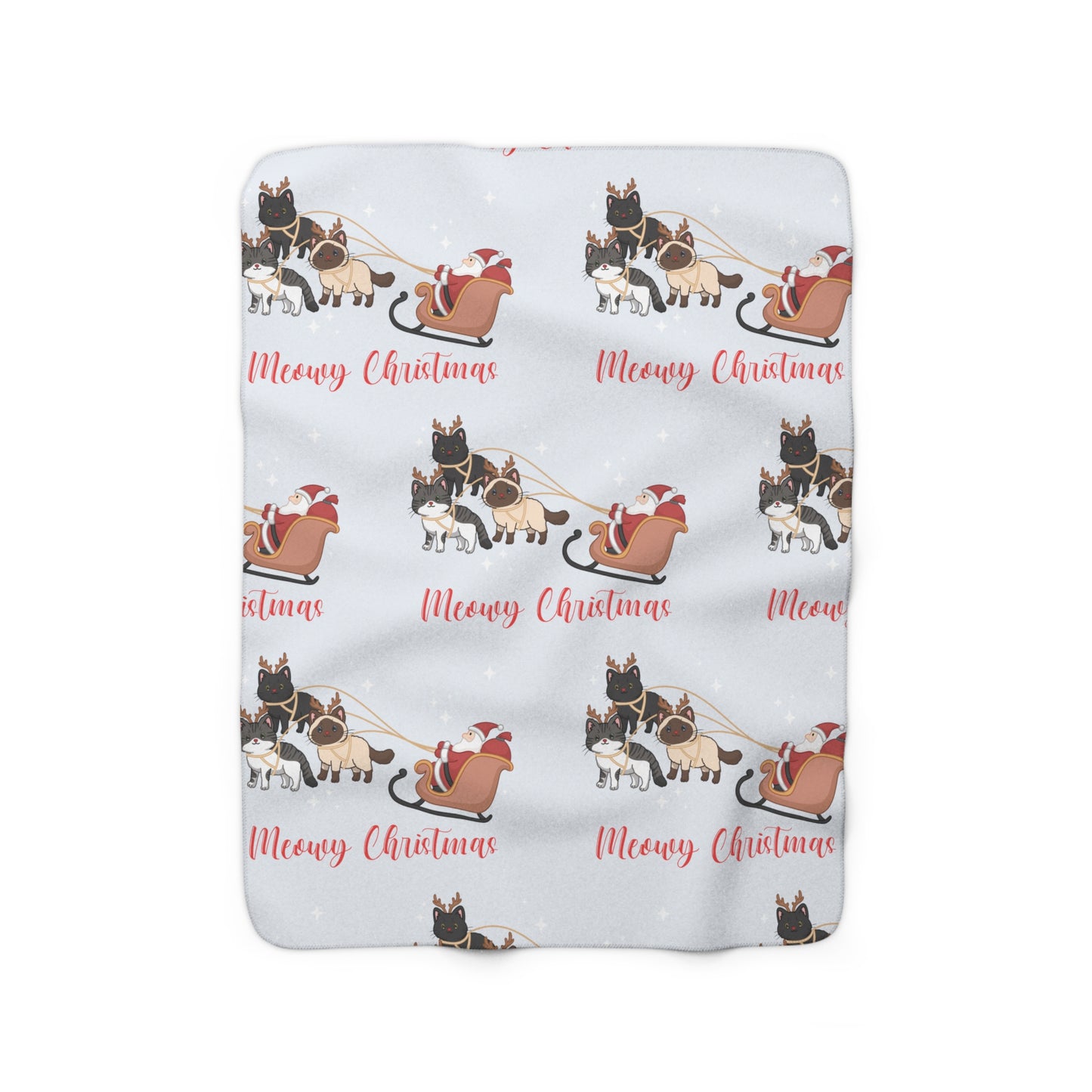 "Santa's Helpers" Sherpa Fleece Blanket