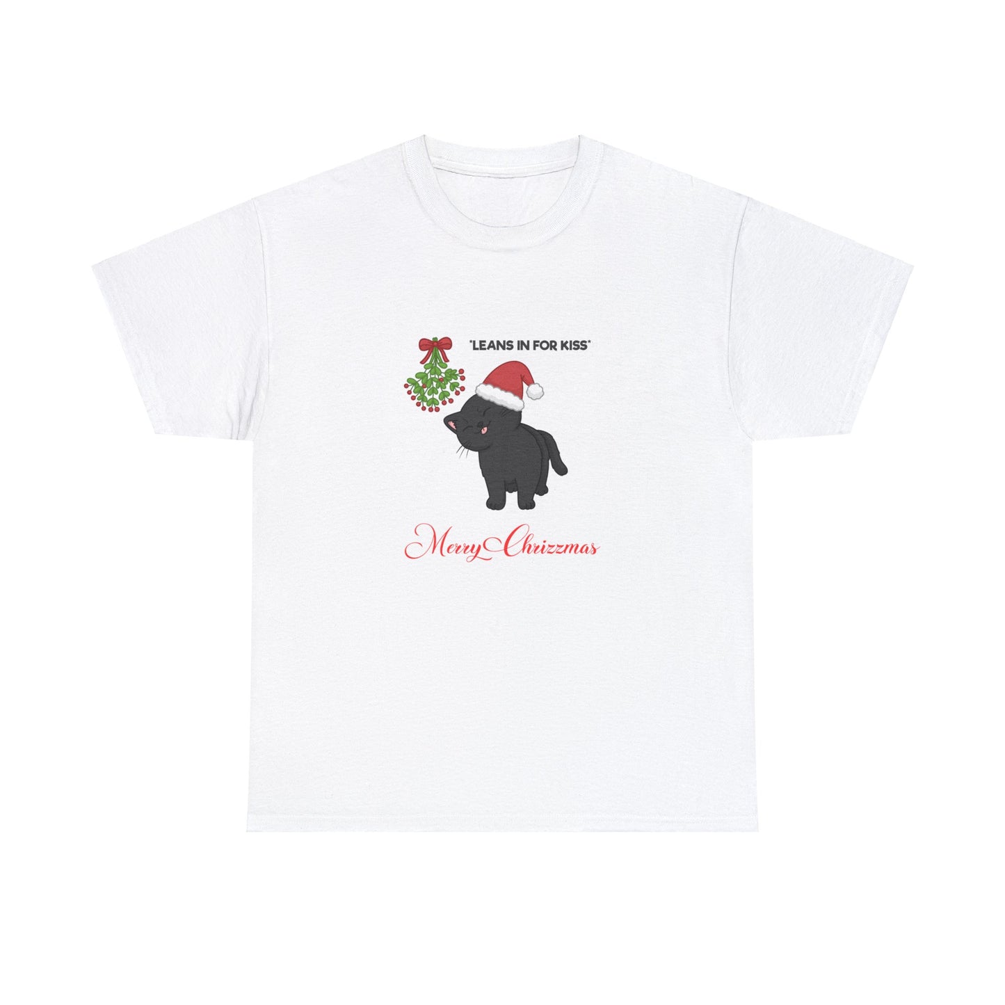 Unisex Mistletoe *Leans In For Kiss* Tee