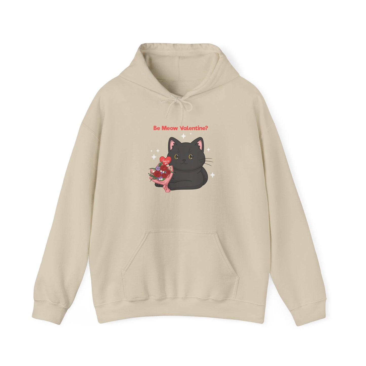 Unisex "Be Meow Valentine?" Hoodie