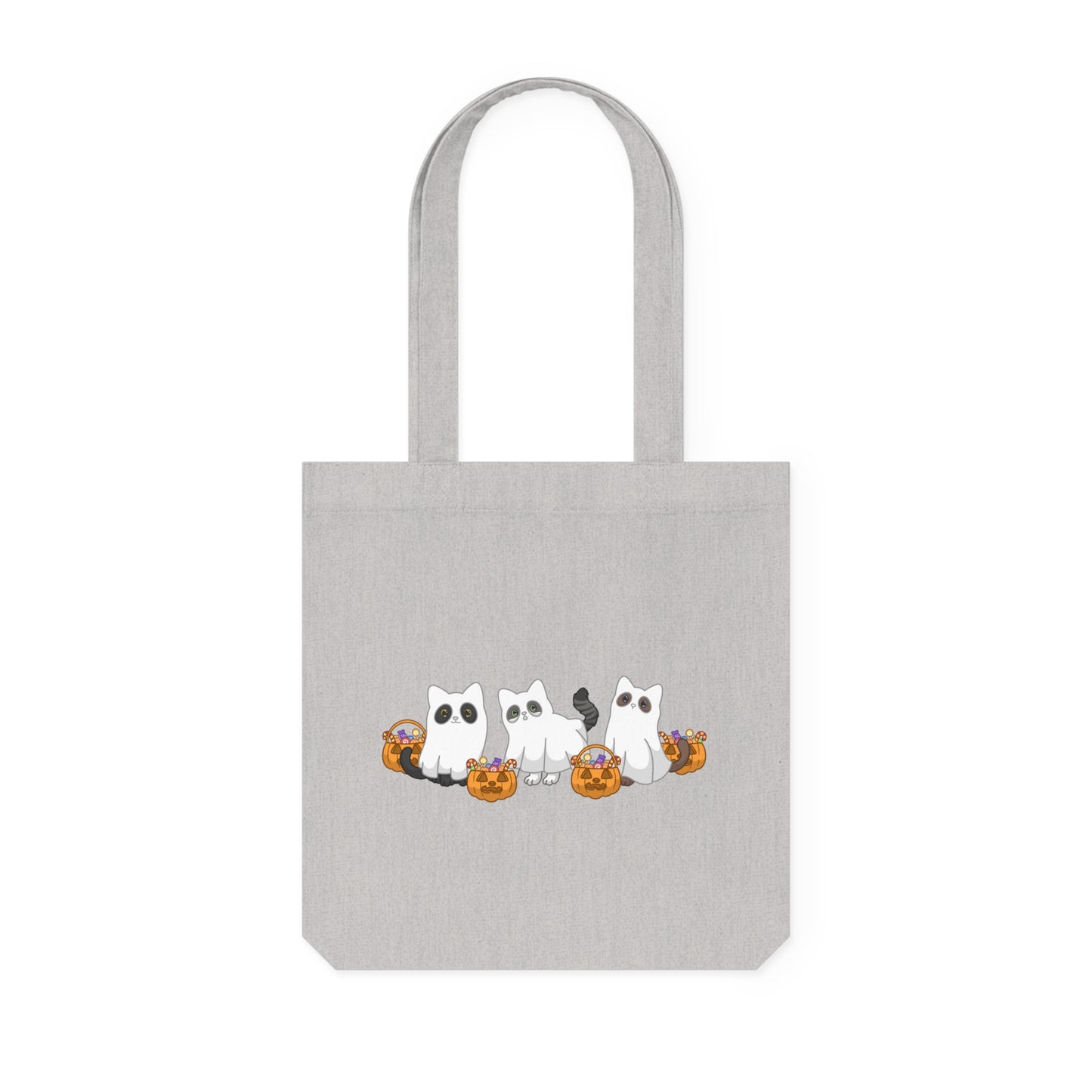 "S-boo-ky Paws" Woven Tote Bag