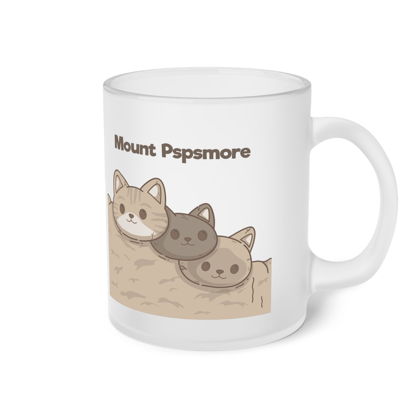 "Mount Pspsmore" Frosted Glass Mug