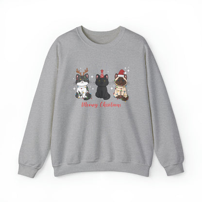 Unisex "Meowy Christmas" Sweatshirt