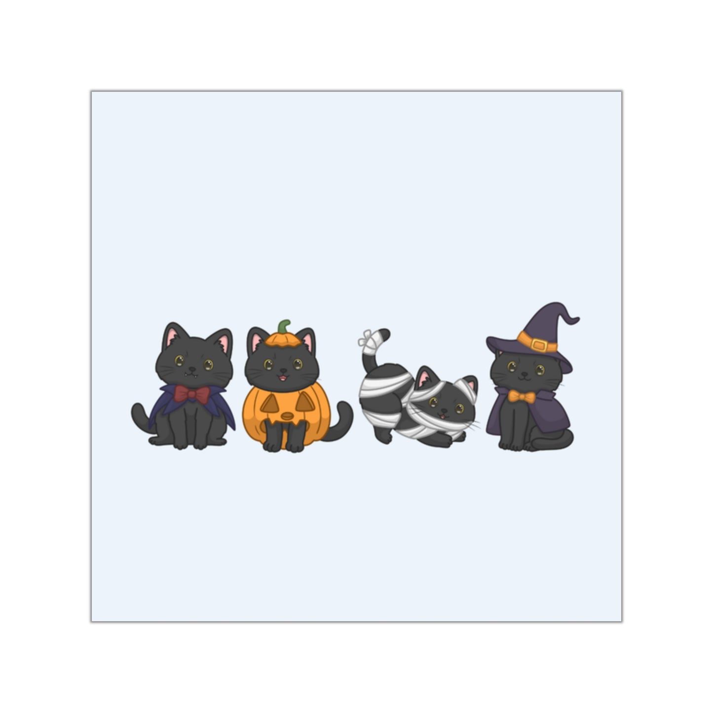 "The Purrfect Disguise" Sticker - Blue