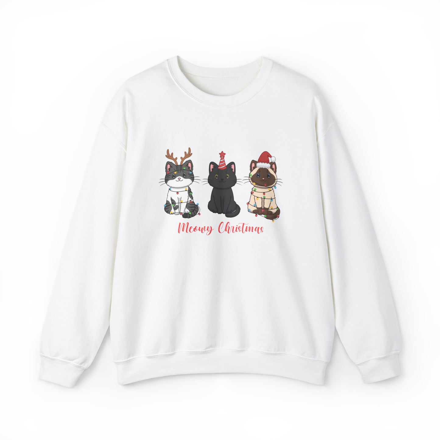 Unisex "Meowy Christmas" Sweatshirt