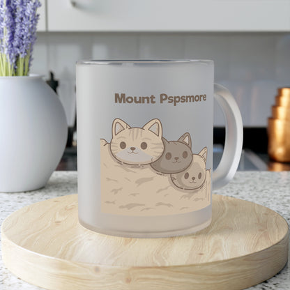 "Mount Pspsmore" Frosted Glass Mug