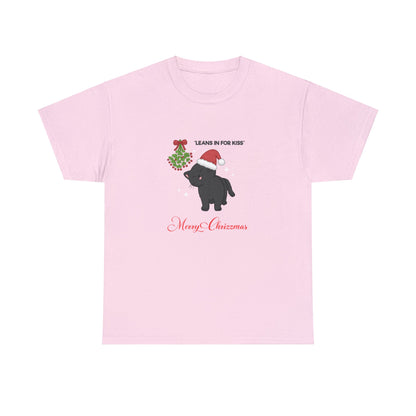 Unisex Mistletoe *Leans In For Kiss* Tee