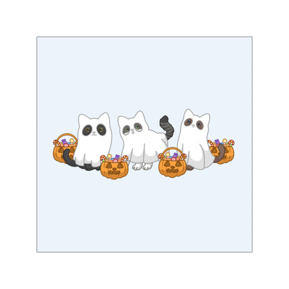 "S-boo-ky Paws" Sticker - Blue