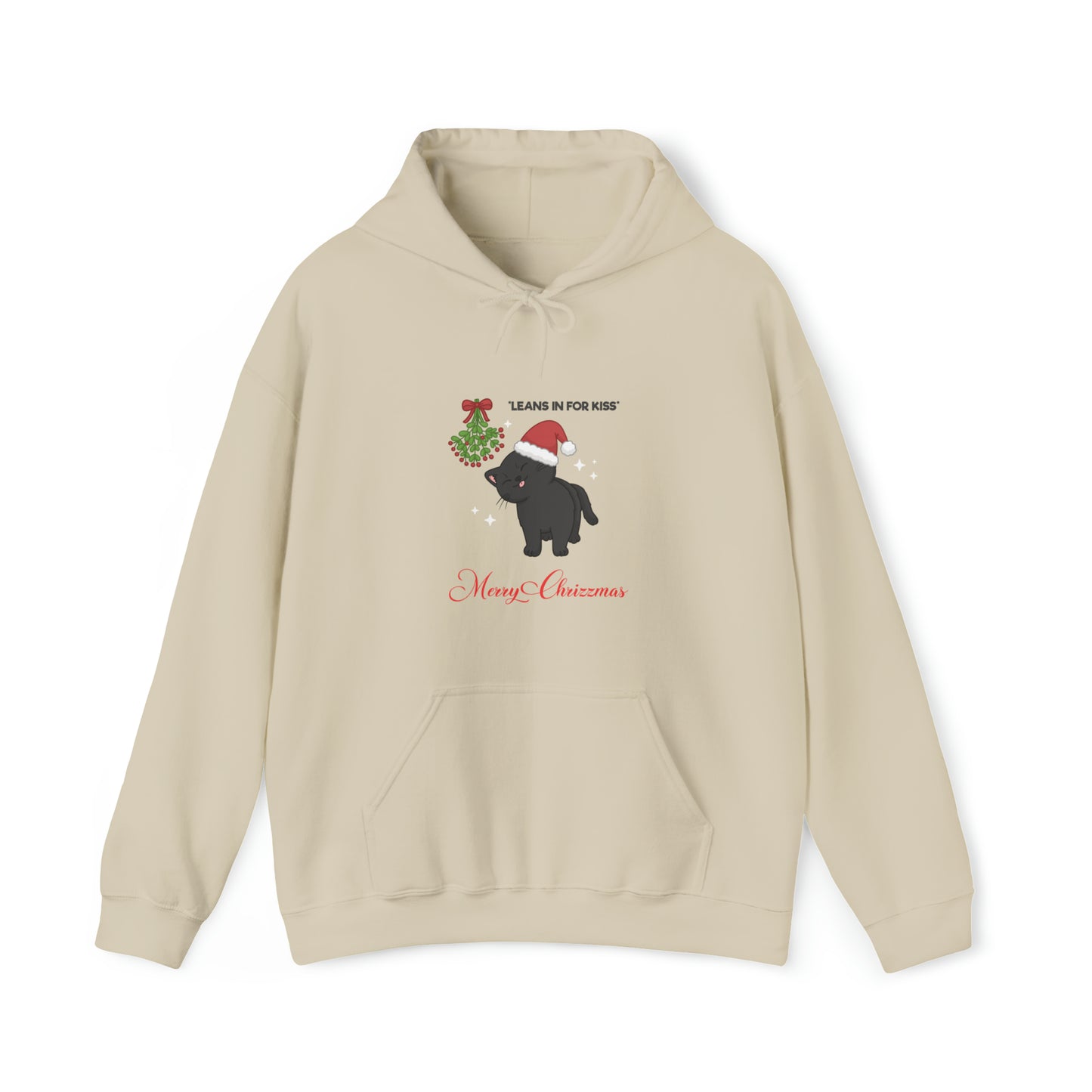 Unisex Mistletoe *Leans In For Kiss* Hoodie