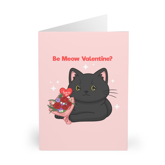 "Be Meow Valentine?" Valentine Cards (5 Pack)