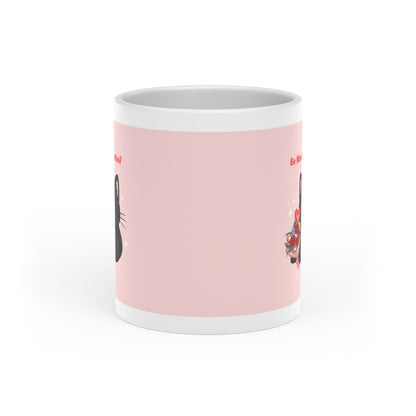 "Be Meow Valentine?" Heart-Shaped Mug