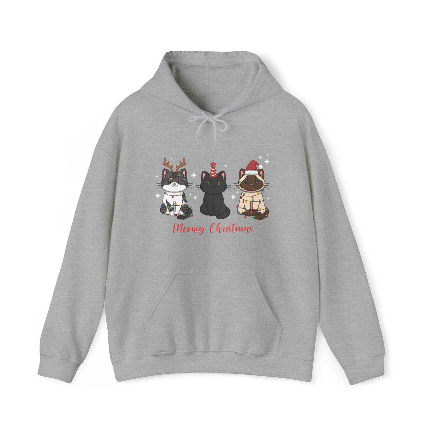 Unisex "Meowy Christmas" Hoodie