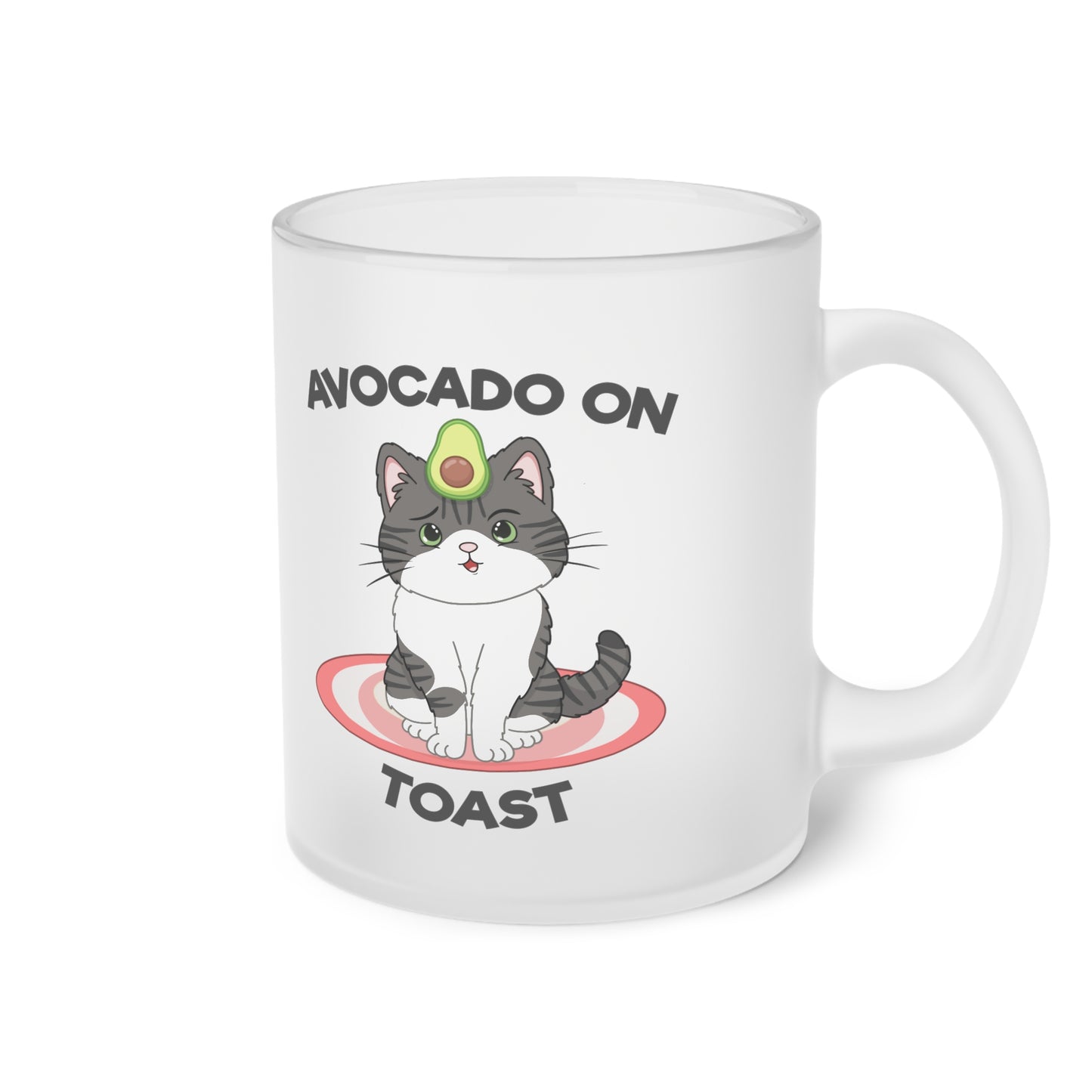 "Avocado on Toast" Frosted Glass Mug