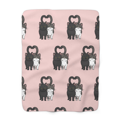 "I <3 You" Sherpa Fleece Blanket