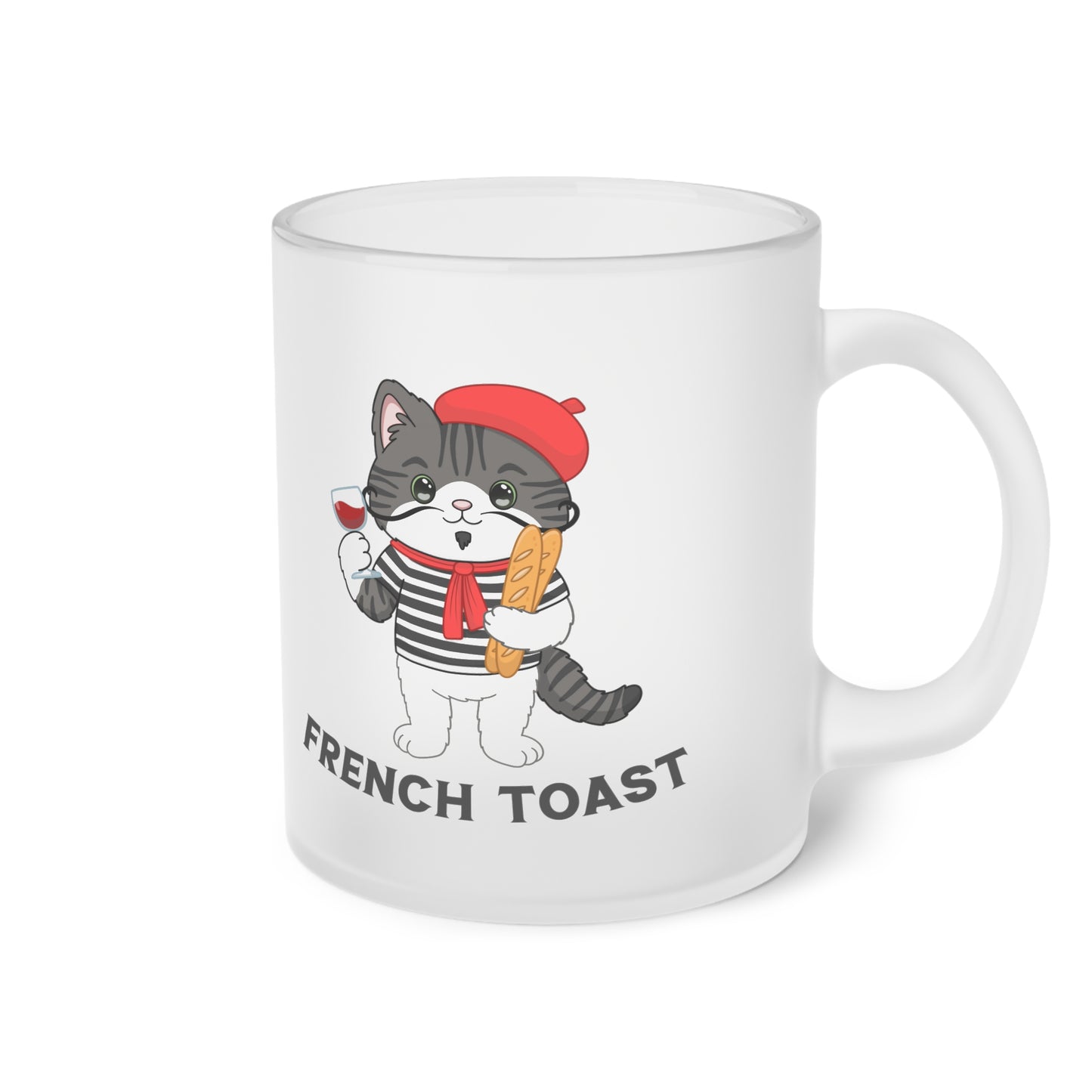 "French Toast" Frosted Glass Mug