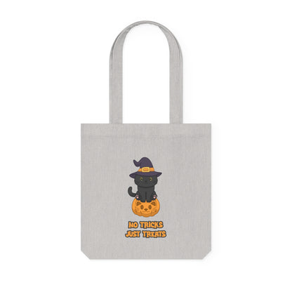 "No Tricks Just Treats" Woven Tote Bag