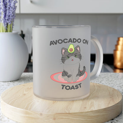 "Avocado on Toast" Frosted Glass Mug