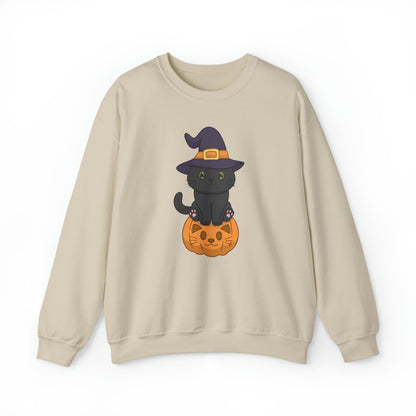 Unisex "Purrfectly Spooky Pumpkin" Sweatshirt