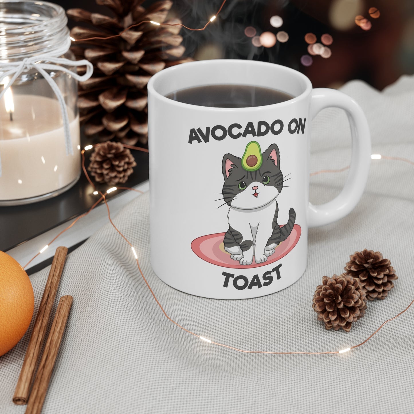 "Avocado on Toast" Ceramic Mug