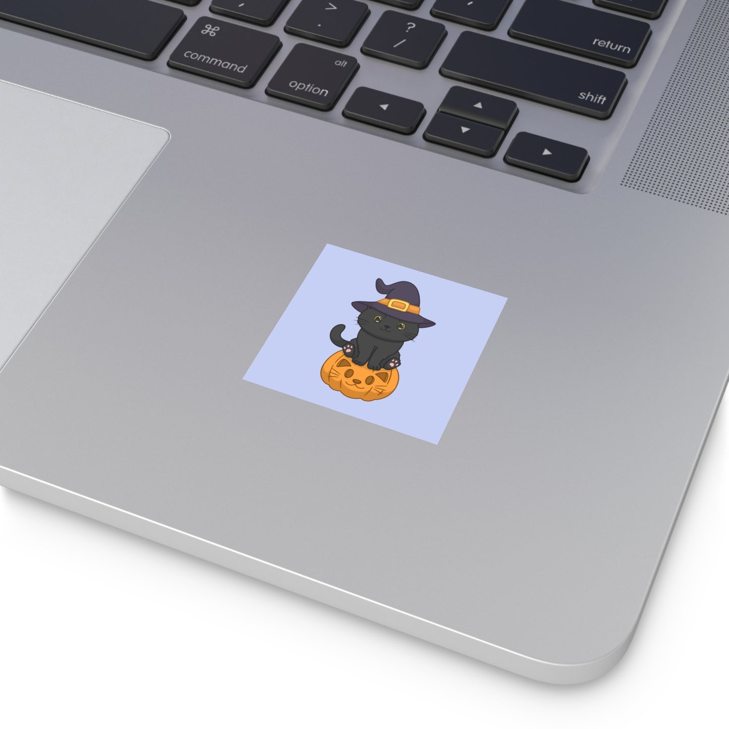 "Purrfectly Spooky Pumpkin" Sticker - Purple