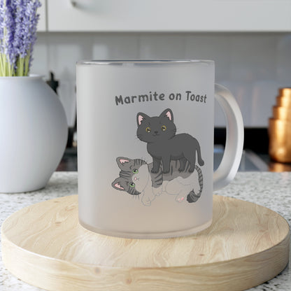 "Marmite on Toast" Frosted Glass Mug