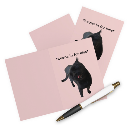 Realistic *Leans In For Kiss* Valentine Cards (5 Pack)