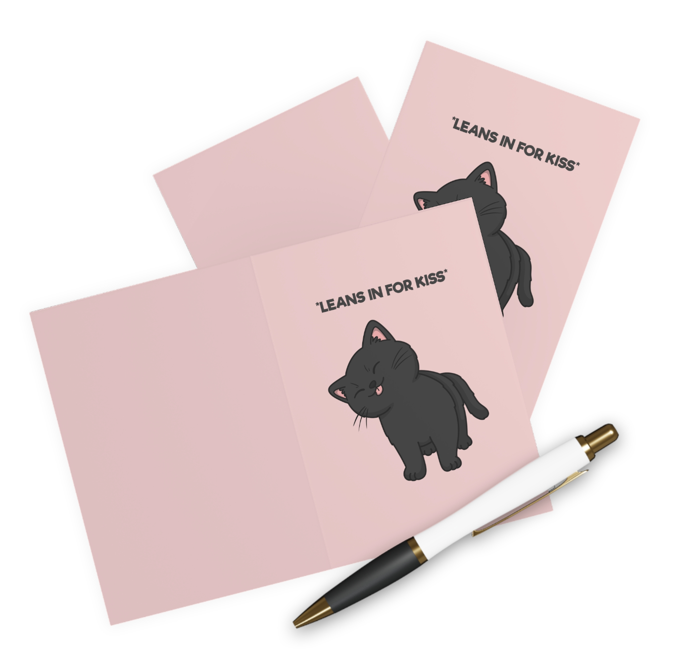 *Leans In For Kiss* Valentine Cards (5 Pack)