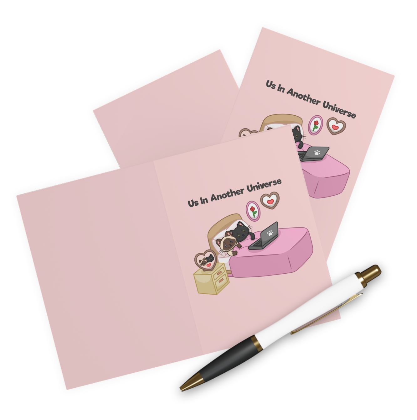 "Us In Another Universe" Valentine Cards (5 Pack)